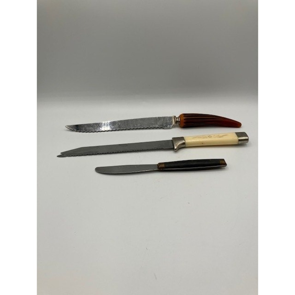 Trio of Vintage‎ Knives Takahashi, E. Parker and Sons, Regent Sheffield.